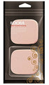 KOOBA 2pcs Square Makeup Sponges with 1 Travel Case, Beauty Face Primer Compact Powder Puff, Blender Sponge Replacement for Cosmetic Flawless Foun...