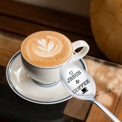 Coffee Spoon for Mom Dad Birthday Gifts for Women Best Friend Christmas Gifts for Men Son Daughter Gifts for Coffee Lovers Drinkers Boyfriend Husb...