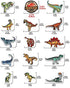 Dinosaur Iron on Patches Dinosaur Embroidered Applique Patches Badge Morale Decoration Sew on Patches for Jacket Jeans Backpacks Hat Clothing (14 ...