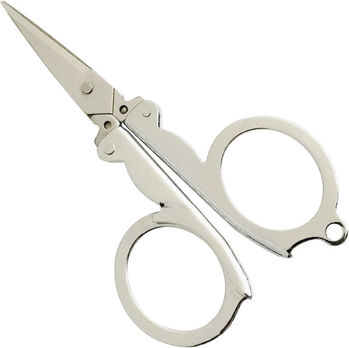 2Pcs Mini Scissors,Foldable Scissors Stainless,Travel Scissors for Can Hang on Your Key Chain,for Craft, Camping, Outdoors...