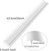 MSDADA 2 Pcs Silicone Stove Counter Gap Cover, Kitchen Counter Gap Anti-Slip Filler for Seals Spills Between Counter, Stovetop, Oven, Washing Machine (25 Inches, White?