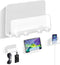 Clear Wall Mount Adhesive Phone Holder,Multi-Function Cell Phone Charging Brackets Holders,Hook for Living Room, Kitchen, Bathroom, Office,Compati...