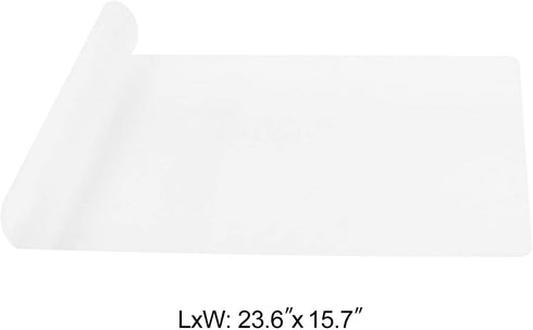 Extra Large Mulitpurpose Silicone Nonstick Pastry Mat Countertop Protector Heat Resistant Nonskid Table Mat (23.6by15.7 Inch, White-1)...