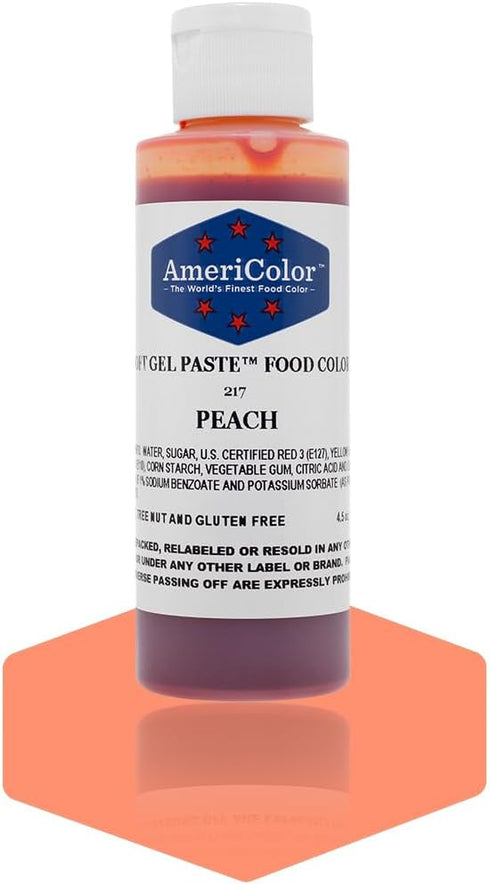 PEACH SOFT GEL PASTE 4.5 OZ Cake Decorating...