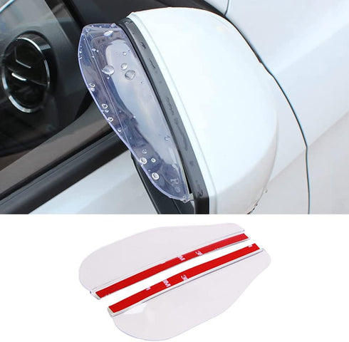 2 Packs Car Side Mirror Rain Visor,Car Rear View Side Mirror Rain Eyebrow,Universal Car Rear View Mirror Rain Cover,Carbon Fiber Eyebrow Side Mirr...