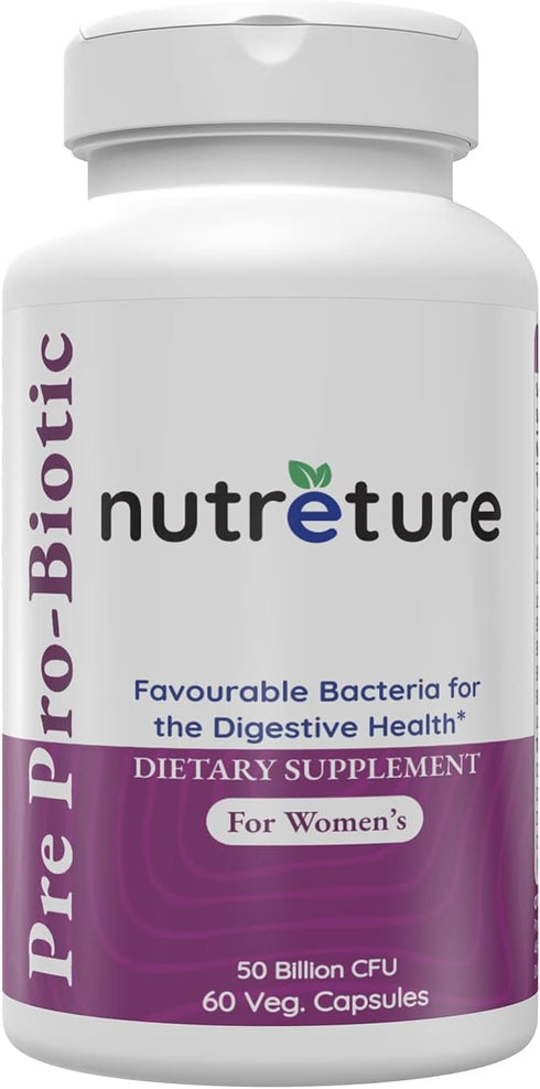 Prebiotics and probiotics for Women | Vaginal probiotics | Womens probiotic | 60 Capsules of Women probiotic | 50 Billion cfu...