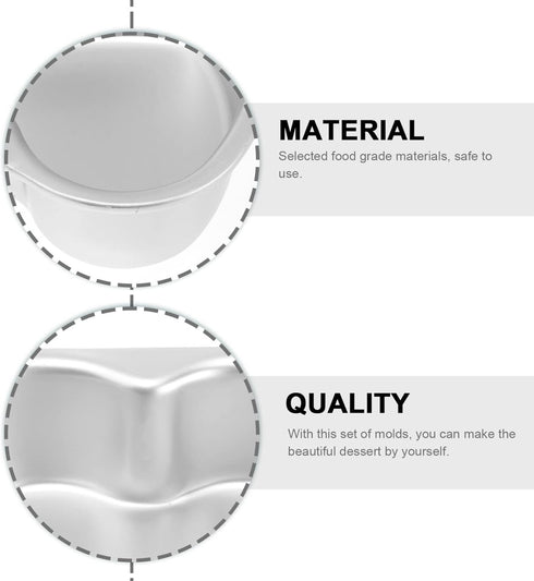 Luxshiny Heart Cake Pan 5pcs 4 Inch Mini Cake Pans Heart Shaped Cake Baking Moulds Aluminium Cake Tin Cheesecake Pan Bakeware for Wedding Birthday...