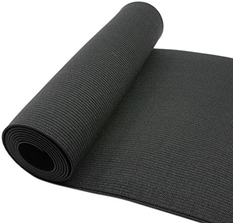 Strapcrafts 7 7/8-Inch Wide by 2-Yard Black Heavy Stretch Knit Elastic 74030...