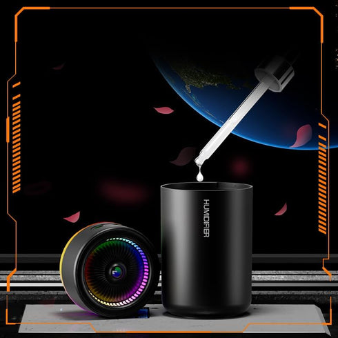 Mini Humidifier, USB Personal Desktop Humidifier for Car, Office, Bedroom etc. Auto Shut-Off, 2 Mist Modes, Super Quiet - (BL - Black)...