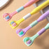 1pcs Random Color Three-Sided Soft Hair Toothbrush,Toothbrush Medium,Effective Wrap-Around Design,Deeply and Thoroughly To Clean Teeth and Gums,Ma...