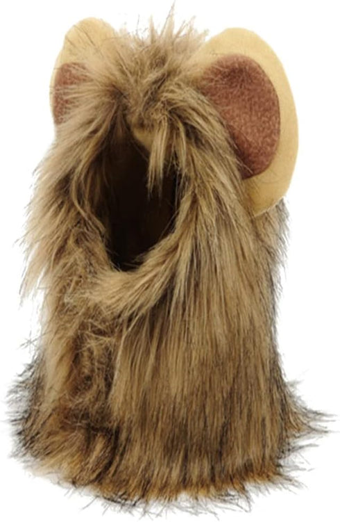 1pc Funny Wigs Dog Wigs Dog Lion Cosplay Realistic Lion Mane Hats Aquarium Plant Holder Costume Bonnet Cat Costume Hat Cat Lion Costume Dog Lion H...