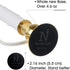 Window Candle Electric with Daily Timer, Heavy Metal Base Christmas Window Candle, UL Listed 1 Set Packing 1 Extra Replacement Bulb (Brush Brass)...