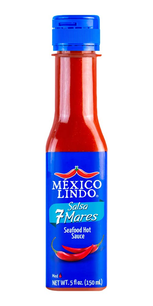 Mexico Lindo Hot Sauce Variety Pack | Includes One Bottle Each of Picante Negra + Red Habanero + Green Habanero + 7 Mares | 5 Fl Oz Bottles (Pack ...