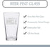Veracco Promoted To Uncle Surprise Pregnancy Announcement Birthday Gifts Fathers Day Beer Pint (Clear, Glass)...