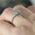 925 Silver Women's Ring Round Gem Sapphire Topaz Zircon Single Stone Engagement Wedding Anniversary Ring Bridal Gift Cozy Ring...
