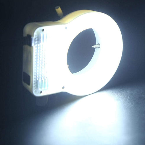 60LED Adjustable Brightness Microscope Ring Light Lamp Illuminator for Stereo Scope Microscope Supplier with Dimmer US Plug 110~240V...