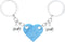 Heart Keychain for Couples/Friendship, Matching Brick Keychains Set for Girlfriend/Boyfriend, Boys Girls Sweet Gifts...
