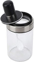 Glass Spice Jars, Transparent Seasoning Bottle Container Sugar Salt Pot with Visible Cover Spoon Kitchen Spice Bottles Spice Containers...