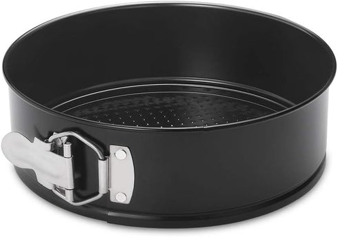 HIWARE 8 Inch Non-stick Springform Pan with Removable Bottom - Leakproof Cheesecake Pan with 50 Pcs Parchment Paper...