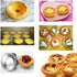 10 Pack Mini Egg Tart Tins Molds Tiny Pie Muffin Cupcake Pans NonStick Bakeware Kitchen Baking Tool Silver...