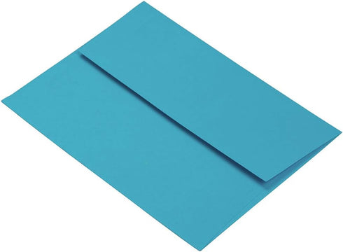 JAM PAPER A2 Colored Invitation Envelopes - 4 3/8 x 5 3/4 - Blue - 50/Pack...