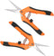 Pruning Shears 6.5 Inch,Gardening Hand Pruner Pruning,Straight Stainless Steel Scissors,Orange...
