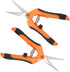 Pruning Shears 6.5 Inch,Gardening Hand Pruner Pruning,Straight Stainless Steel Scissors,Orange...