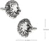 Lion Big Cat Pair Cufflinks in a Presentation Gift Box & Polishing Cloth...