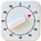 Square 60 Minute Mechanical Kitchen Timer - Visual Kitchen Cooking Timer Clock with Loud Alarm - No Batteries Required - Ideal for Cooking, Baking...