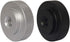 2 Pack 25mm Large Knurled Edge 1/4"-20 Female Thumb Wheel Lock Nut Adapter (Black)...