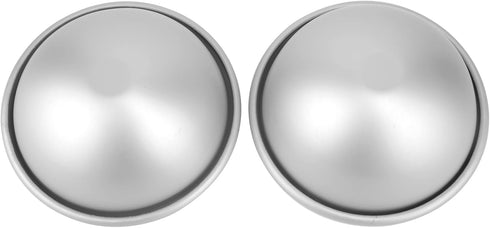 5 Inch Dome Cake Pan, 2 PCS Half Ball cake pan, Hemisphere Cake Mold, Kids DIY 3D Soccer Cake Pan, Aluminum Alloy Cake Molds Nonstick Baking Tools...