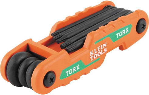 Cmpct Folding Hex Key Set 8-Key Torx Sizes...