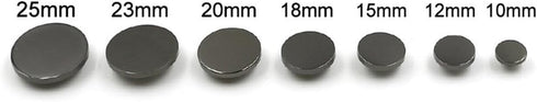 10PCS Metal Flat Button Women Suit Woolen Coat Button Male Jacket Button Shirt Suit Trousers Button Round Shaped Sewing Button (15mm, Gold)...