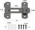 2PCS Barn Door Lock, 180 Degree Flip Sliding Barn Door Latches, Gate Latch for Barn Door, Sliding Door, Pet Door, Garage, Bathroom, Window, Outdoo...