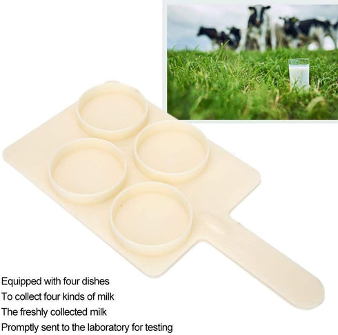 Milk Sampling Tray, HL-MP47B ABS Milk Collection Sampling Tray Cattle Farm Laboratory Mastitis Test Board for Animal Husbandry Supplies...