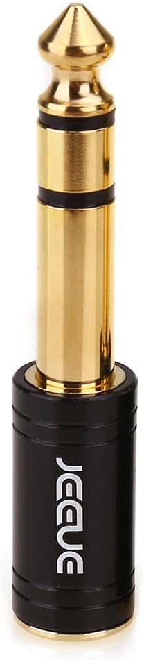 1/4" to 3.5mm Headphones Adapters, Upgrade 6.35mm(1/4") Male - 3.5mm Female Socket Stereo Pure Copper Jack Adaptor Bring You Professional Sound Bl...