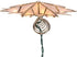 Kurt S. Adler UL3141 9.84" Brass Plated 7-Point Double Tip Capiz Star with Center Gem Tree Topper...