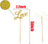 LOVE Cupcake Toppers, Glitter Dessert Food Cake Picks for Baby Shower Wedding Engagement Bridal Birthday Party Supplies (20PCS Golden)...