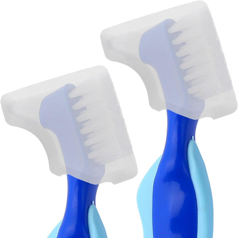 Anbbas 2pcs Silicone Denture Brush Cover Fit Most Denture Toothbrushes...