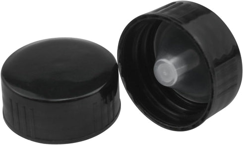 Phenolic Resin Covers for Daily Chemical Food and Cosmetic Bottles 24mm Black Polyester Seal Screw Caps 24PCS...
