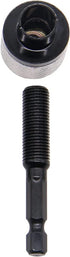 Fixinus 2 Pieces Keyless Drill Chucks - 1/4 Inch Hex Shank Drill Bit Adapter, Fast Change Converter Extension Screwdriver Drill Adapter for Impact...