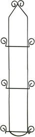 TRIPAR Vertical Wall Plate Rack, Black Display (3 Tiers) - Lightweight & Durable - Contains 3 Non-Adjustable Brackets - Elegantly Display Plates, ...