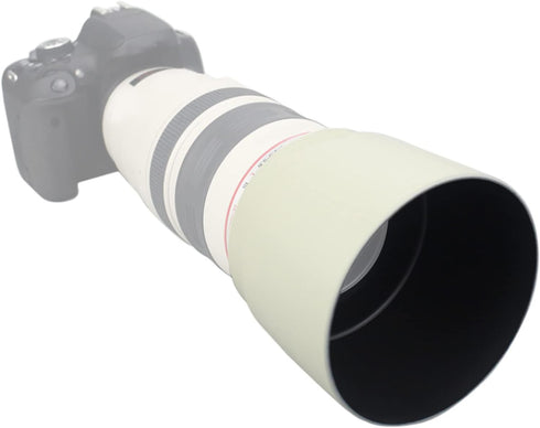 Zyyini Lens Hood, ET-83C ABS White Reversible Camera Lens Shade Digital SLR Camera Lens Sun Shade,for EF 100-400mm f/4.5-5.6L is USM Lens...