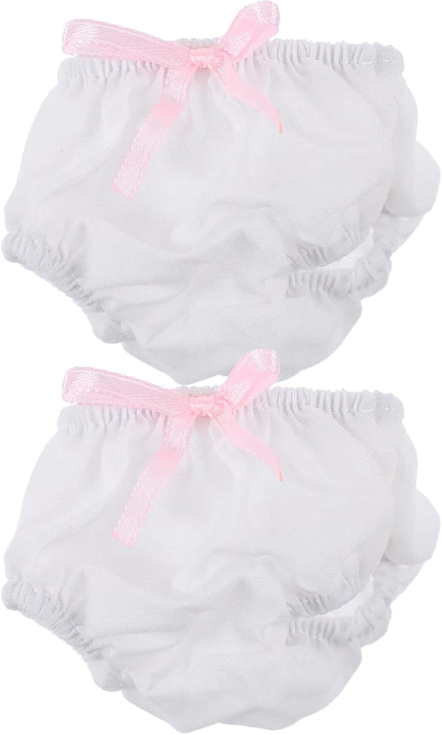NUOBESTY 2 Pack Baby Diapers Doll Underwear for 14-18 Inch Baby Dolls, Doll...