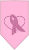 Pet and Dog Bandana Rhinestone, Pink Ribbon Light Pink Small...