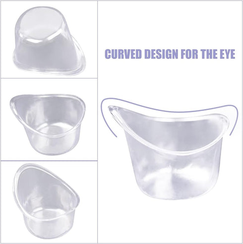 65 Pcs 5ml Disposable Eye Wash Cups Portable Plastic Measuring Cup Eye Flush Cleaning Cups...