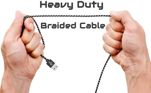 AGOZ Micro USB Charger Cable Compatible with Freestyle Libre 2 Reader, Freestyle Libre 3 Reader, Tandem t:Slim X2 Insulin Pump, Braided Charging C...