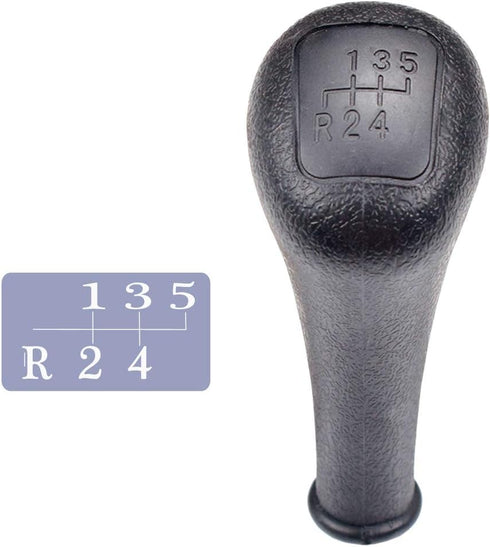 Gear Shift Knob 5 Speed Black Top Plastic Manual for Mercedes Benz W190 W201 W202 W123 W124 W126 W140 S124 C E S Class (SK-W124-5)...