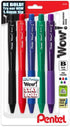 Pentel Wow! Retractable Ballpoint Pen, (1.4mm) Bold Line, Assorted Ink Colors, 5 Pack...