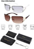 Dollger Rimless Y2K Sunglasses for Women Men Rectangle Trendy Glasses Retro Shades...